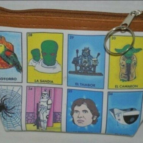 Star Wars Universe themed Loteria Bingo novelty coin purse pouch New - Picture 1 of 5